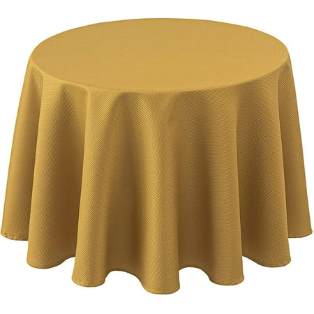 Textured Fabric Round Tablecloths 70 Inches In Diameter Gold Water Resistant For Dining Kitchen Wedding Parties Etc Machine Washable Canada Textured Fabric Round Tablecloths 70, How Much Fabric Do I Need To Make A 70 Inch Round Tablecloth