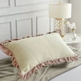 thumbnail image 6 of Pillow Covers under $5! kkbbma Ruffle Pillow Cases Standard Size, Ruffled Pillow Covers, Wrinkle Resistant Pillowcases 18.89×29.1 inch, Ruffled Pillow Shams, 6 of 6