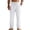 White,#009, variant on Men's Linen Pants Lightweight Drawstring Elastic Waist Pockets Loose Fit Straight Legs Summer Beach Yoga,M