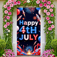thumbnail image 5 of Patriotic Design Happy 4th of July Balloon Banner Fireworks Decoration Red White Blue Stars for Independence Day Celebration Outdoor Party Indoor Event, 5 of 8