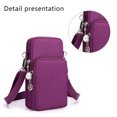 thumbnail image 3 of Bolsa tipo billetera con brazalete y monedero con cremallera cruzada para teléfono celular, 3 of 5