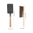 thumbnail image 4 of Pungan fireplace tool set Fireplace Cleaning Set Ash Dustpan Broom Scoop Tool Scraper Metal Countertop,14.57"X3.94"X1.57", 4 of 10