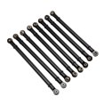 thumbnail image 1 of 313mm Wheelbase Connecting Rod, Aluminum Alloy Link Rod Small Size Deform Resistance Fine Workmanship  For Axial SCX10 RC Car X006BL Black, 1 of 8