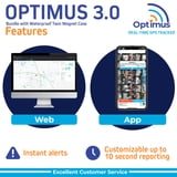 Optimus Tracker GPS Tracker, 1 Month Battery, Waterproof Case, Magnets ...