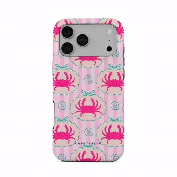 CASETEROID Tough Case for iPhone 17 Pro Max – Dual-Layer Protection, Shockproof [Compatible with MagSafe] – Sugar Crabs Case