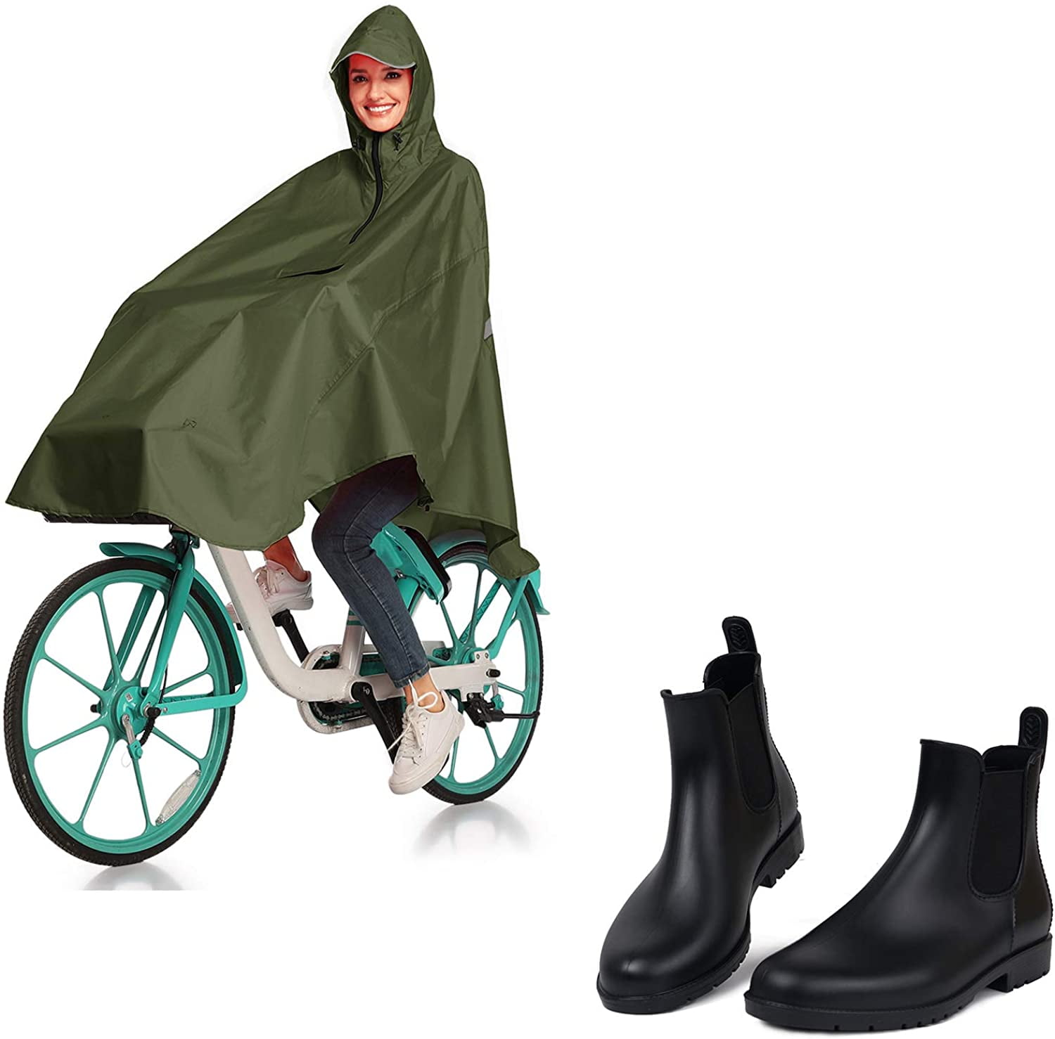 waterproof poncho boots