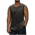 thumbnail image 1 of Mgmyaa Débardeurs Sans Manches pour Hommes Évacuant l'Humidité Légers pour Entraînement Musculaire Gym T-Shirts Col Rond, 1 of 6