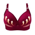 2 Pack Women Support Wireless TShirt Bra Plus Size Seamless