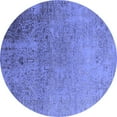 thumbnail image 1 of Ahgly Company Indoor Round Oriental Blue Industrial Area Rugs, 7' Round, 1 of 4