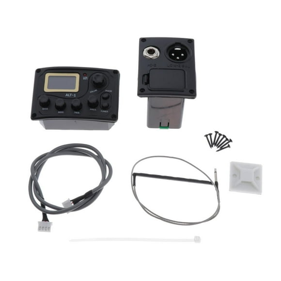 ALT- Pickup, EQ Ecualizador Piezo Sintonizador Pickup para Guitarra Acústica