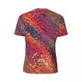 thumbnail image 6 of T Shirt For Men Gym T-Shirt For Man Marble Paint Splatter T-Shirts Harajuku Trippy Rainbow Print Sum, 6 of 7