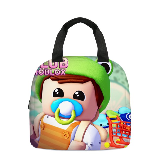 ROBLOX-fiambrera para niños, bolsa de almuerzo para estudiantes de escuela primaria Roblox, bolsa de hielo artesanal, fiambrera aislante para Picnic, nuevo producto