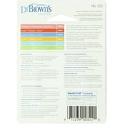 Dr. Brown's Natural Flow Standard Silicone Bottle Nipple, Level 2 3m+, 2 Ct (4 Pack) (Bundle)