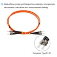 thumbnail image 4 of Unique Bargains 1 Meter 3.2Ft Fiber Patch Cable Multimode Duplex ST-ST OM1 LSZH Fiber Optic Jumper Orange For Optical Fiber 1Pcs, 4 of 6