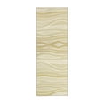 thumbnail image 3 of My Magic Carpet 2.5x7' Machine Washable Non-Slip Stain-Resistant Kitchen Hallway Rug, Waves Natural, 3 of 5