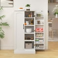 thumbnail image 4 of Costway 47.5" kitchen Pantry Cabinet with Doors Adjustable Shelves Anti-toppling Devices, 4 of 10
