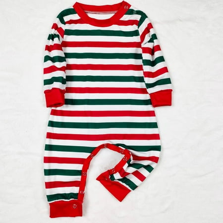 

Leutsin Christmas Parent-Child Outfit Baby Printed Xmas Family Matching Pajamas Crawl