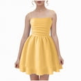 thumbnail image 4 of HCNTES Toddler Baby Girl Dress Summer Ruffle Short Sleevel Kids Casual Beach Party Dresses Size 6-12 Month 2t 3t 4t 5t 6t 7t 8t 9t(9-10 Years,D01-Yellow), 4 of 9