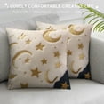 thumbnail image 3 of GOSMITH  Sequins Pillow Covers Fur Cushion Covers Sequins Decorative Throw Pillow Cases White Moon Star, 3 of 5