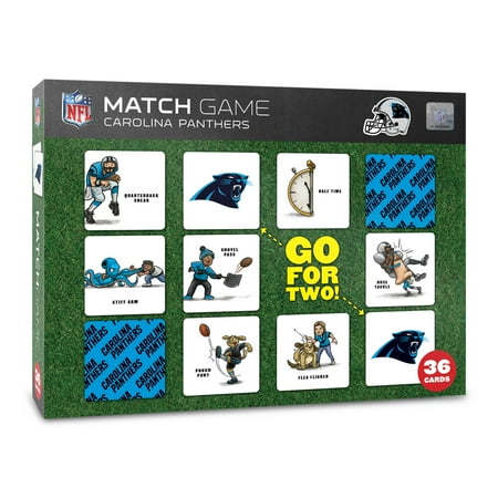 YouTheFan NFL Carolina Panthers Memory Match Game