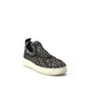 Pre-owned|Celine Womens Woven Knit Slip On Sneakers Black Brown Size 38 8