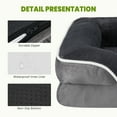 thumbnail image 4 of CONCETTA 24"x18" Orthopedic Dog Bed, Supportive Memory Foam Dog Sofa, Washable Removable Cover, Non-Slip Base, Waterproof, Gray, 4 of 8