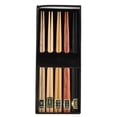 thumbnail image 1 of XingJian LLC Ensemble de Baguettes Réutilisables en Bois Naturel Multicolores (5pcs) avec Boîte-Cadeau, 1 of 10