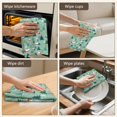thumbnail image 5 of 6 Pcs Funny Kitchen Towels,Light Green Christmas Village Pattern Microfiber Dish Towels,Kitchen Tea Towels,Kitchen Towel Set (18" X 26"), 5 of 7