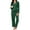 Dark Green, variant on Womens Cotton Pajama Sets with Long Sleeves Button Down Pajama Set for Women 2pcs Women Soft Sleepwear Set with Long Pants Womens Casual Loungewear Sets with Pockets, S-XXL