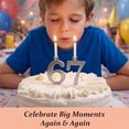 thumbnail image 3 of Reusable Number Birthday Candle Holder Set, Digital Birthday Cake Candle Holder Set, Silver Digital Style Candles Holders for Party Cakes, Easy Insert Design, Bright Decorative Pieces, 3 of 8