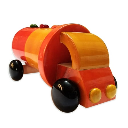 Lil Amigos Nest Channapatna Wooden Toy Handmade Non Toxic for Baby/Infants ( 6m+) Multicolor - Improves Hand Eye Coordination & Gross Motor Skills (TANKER)