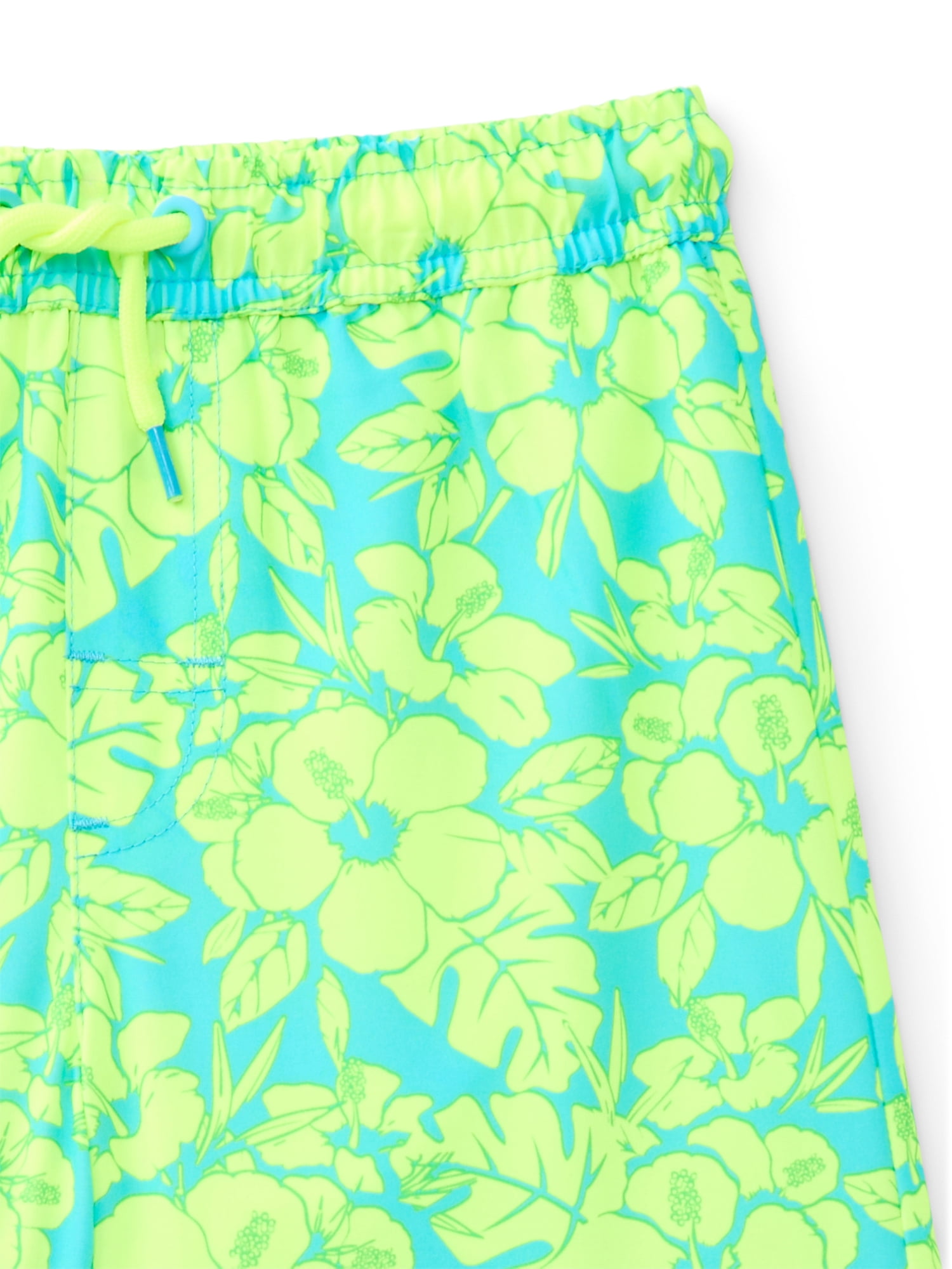 Wonder Nation Baby and Toddler Quick- Dry Swim Trunk, Sizes 12M-5T