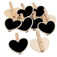 thumbnail image 4 of Wooden Hanging Blackboard Chalkboard Words Message Board Clips Tags, 4 of 8