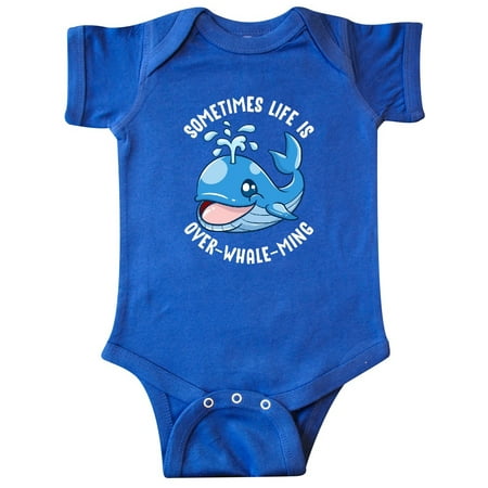 

Inktastic Whale Life Overwhelming Joke Gift Baby Boy or Baby Girl Bodysuit