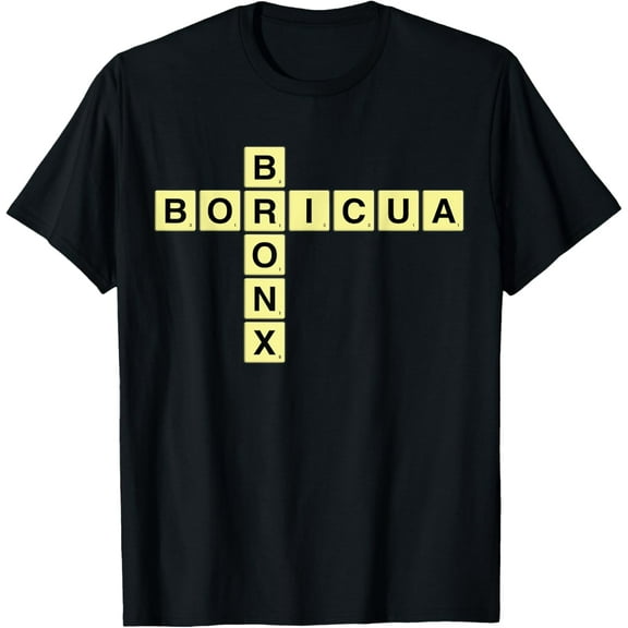 Bronx Boricua Nuyorican NY New York Puerto Rican Puzzle T-ShirtMen and women, Black T-shirt, size: Extra large