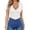 White, variant on Women's Deep V Neck T-Shirt Summer Short Sleeve Slim Fitted Stretchy Basic Casual Tops