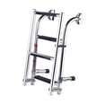 thumbnail image 3 of tamizeot Boat Ladder Metal Heavy Duty Under 4 Steps Boarding Platform Mount Boat Slide Ladder silver 4 Steps, 3 of 5