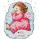 thumbnail image 1 of 14CT 2 Hilos Cgtredaw 22x28cm DIY Ángel Durmiente Bebé Kit Punto Cruz, 1 of 10