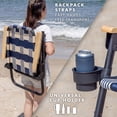 thumbnail image 4 of GoSports Outdoors WOVN Beach Backpack Chair - Premium Folding Camping Chair - 9 Styles Available - LIDO, 4 of 7