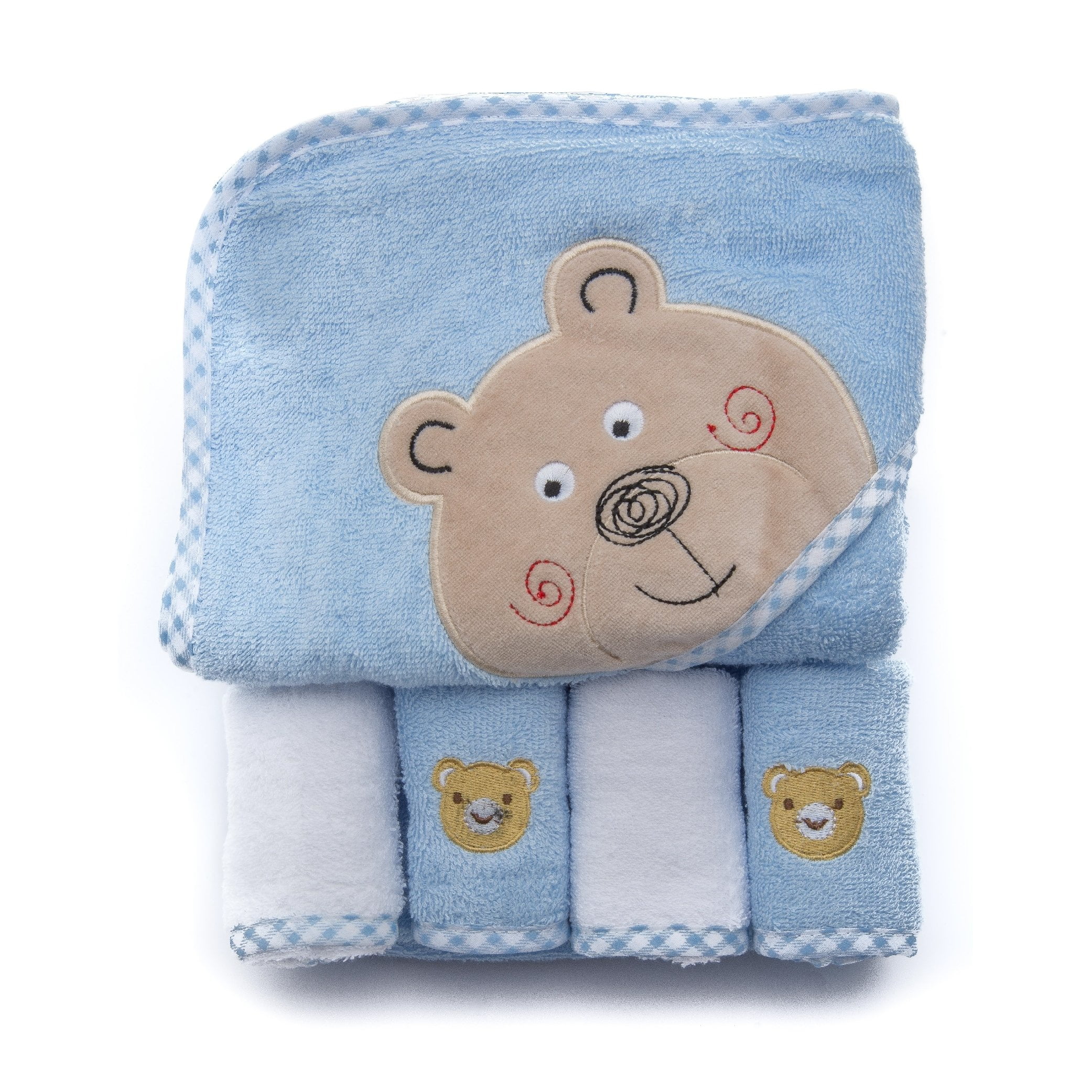 IDGIRLS Animal Hooded Soft Cotton Terry Large Bath Towels for Baby Unisex fit 0-6 Year Old Blue