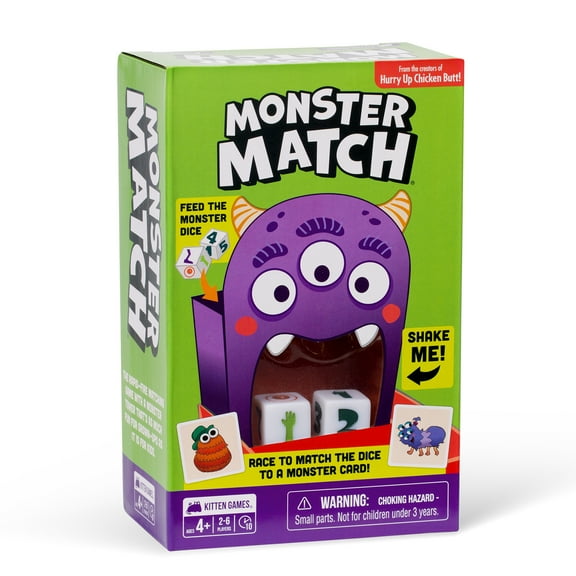Exploding Kittens Presents Monster Match a matching game for kids with dice tower ages 4  2 to 6 players creative kids game perfect gift for 4 year olds family game night