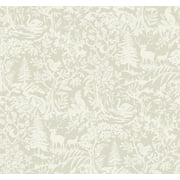 Chesapeake Alrick Taupe Forest Venture Wallpaper, 27-in by 27-ft