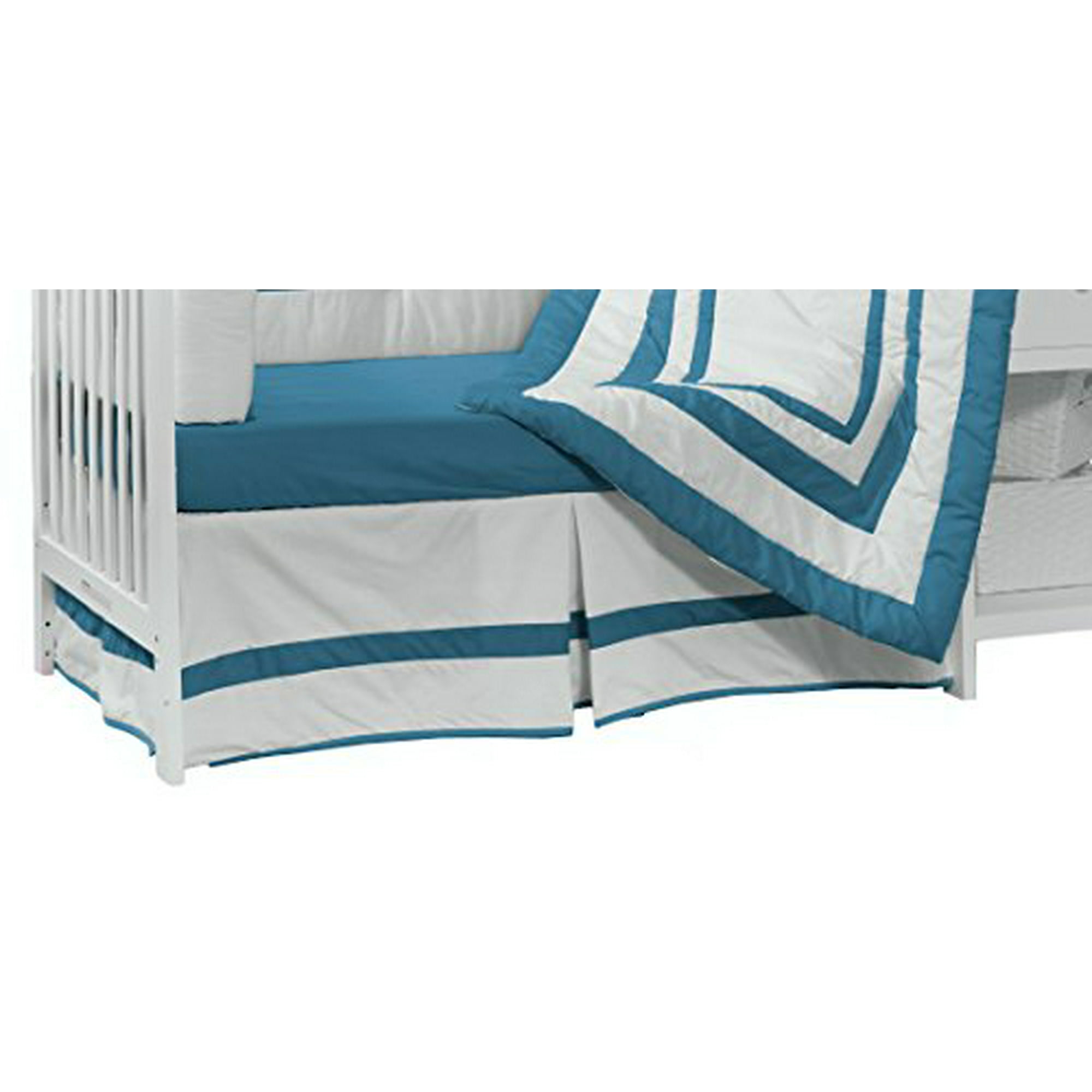 Baby Doll Bedding Modern Hotel Style Nuetral Crib Skirt Dust
