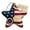 A1-Star, variant on 250th Anniversary Patriotic Ornaments Set – Handcrafted Felt Star Heart Cross and Map Designs – America 1776-2026 Commemorative Decor – Rustic Gift for Patriotic Home (Star)