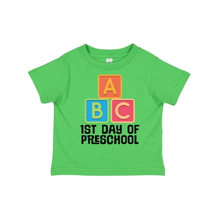 

Inktastic 1st Day of Preschool Boys or Girls Toddler T-Shirt