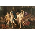 thumbnail image 2 of Jacob Van Loo 18x13 Gold Ornate Wood Frame and Double Matted Museum Art Print Titled - A Bacchanal, 2 of 4