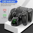 Charging Station Fit for PS4 Controller, TSV Fast Dual Charging Dock