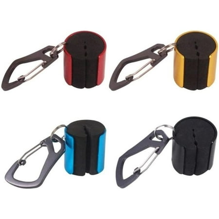 XD4-4 Pack Wearable Fishing Rod Holder Portable Fishing Rod Clip with Keychain Fly Fishing Tackle Accessories Rod Assistant Tools*04