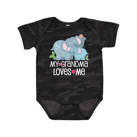 

Inktastic My Grandma Loves Me Baby Outfit Gift Baby Boy or Baby Girl Bodysuit