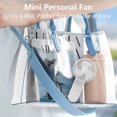 thumbnail image 4 of Foldable Handheld Mini Fan, 3 Speed 4000mAh USB Rechargeable Fan, Black, 4 of 7
